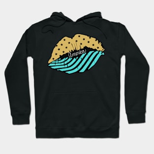 America kiss teal 2 Hoodie